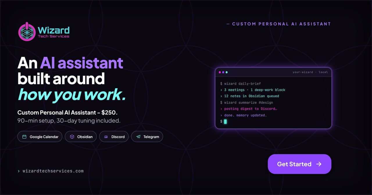 Custom Personal AI Assistant Setup banner